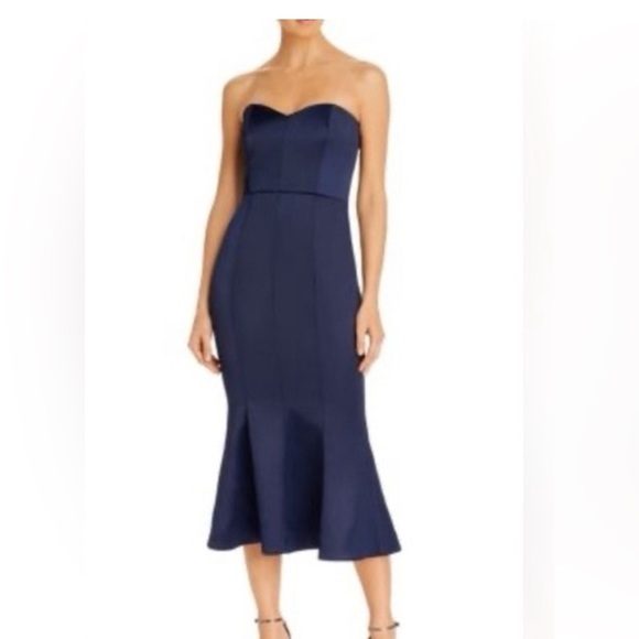 Likely Strapless Navy Dress - Picture 1 of 1